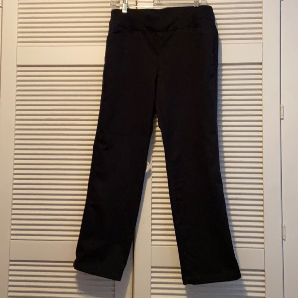 BRIGGS PETITE Pull-on Wide Elastic Waist Pants